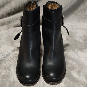 Frye Marjorie Knotted Black Ankle Boots Size 6B